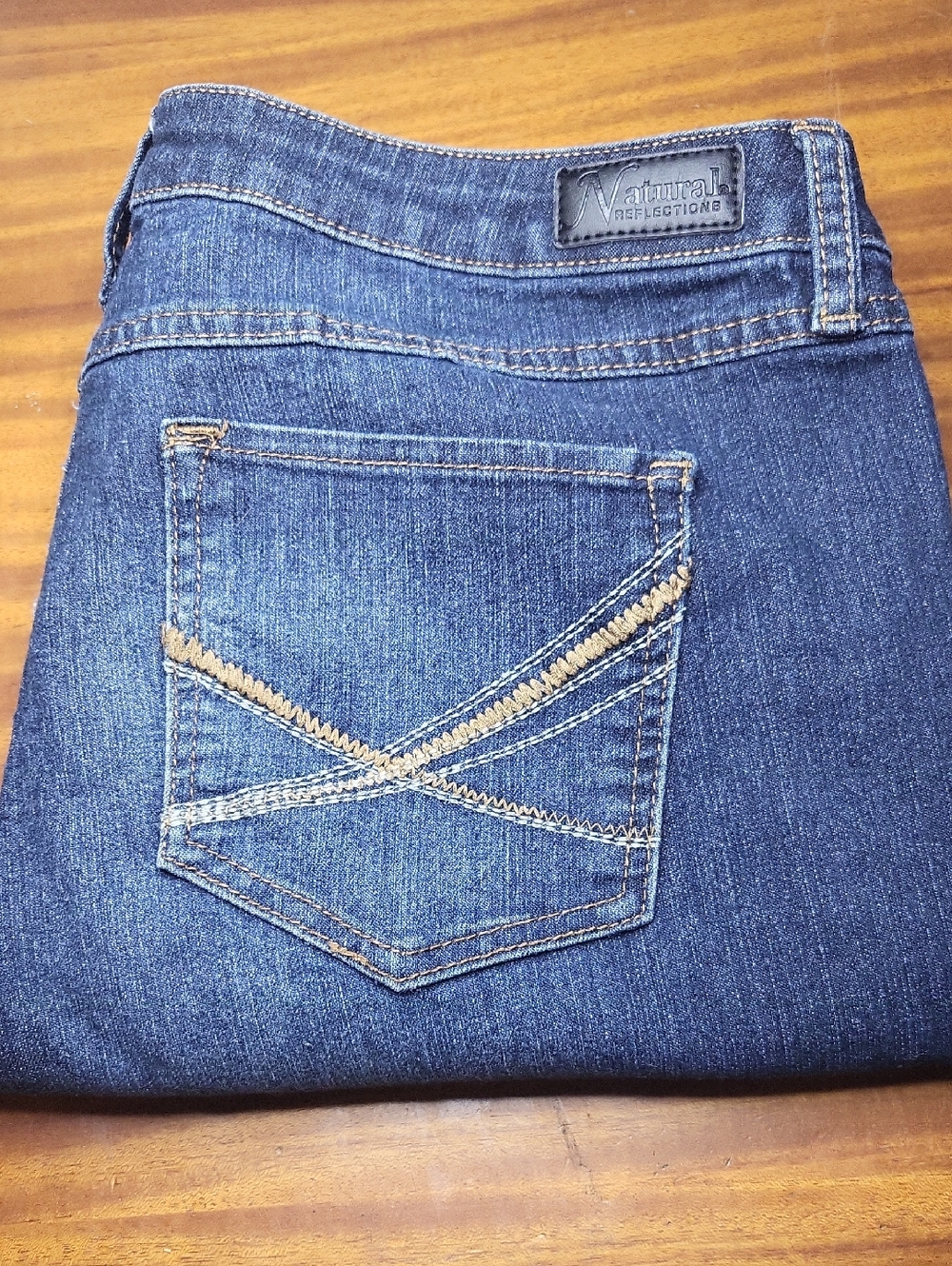 Natural Reflections Women's Indigo Skinny Jeans Low Riders